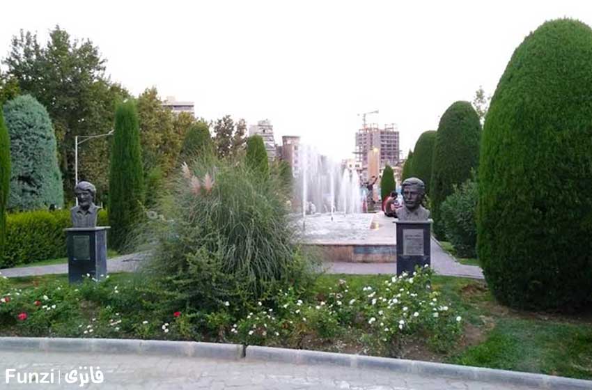 مجسمه ها و فواره های پارک لاله | بوستان لاله