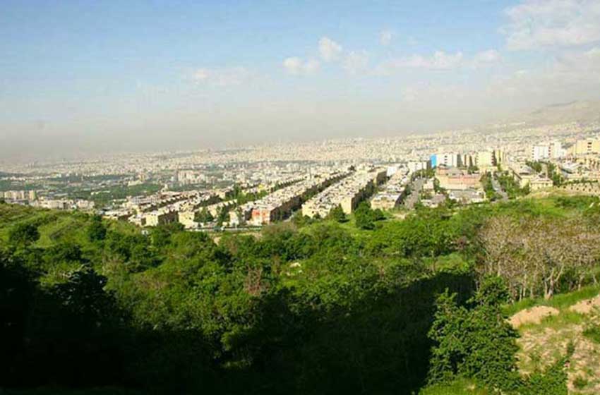 نمایی زیبا از پارک جنگلی سوهانک در تهران