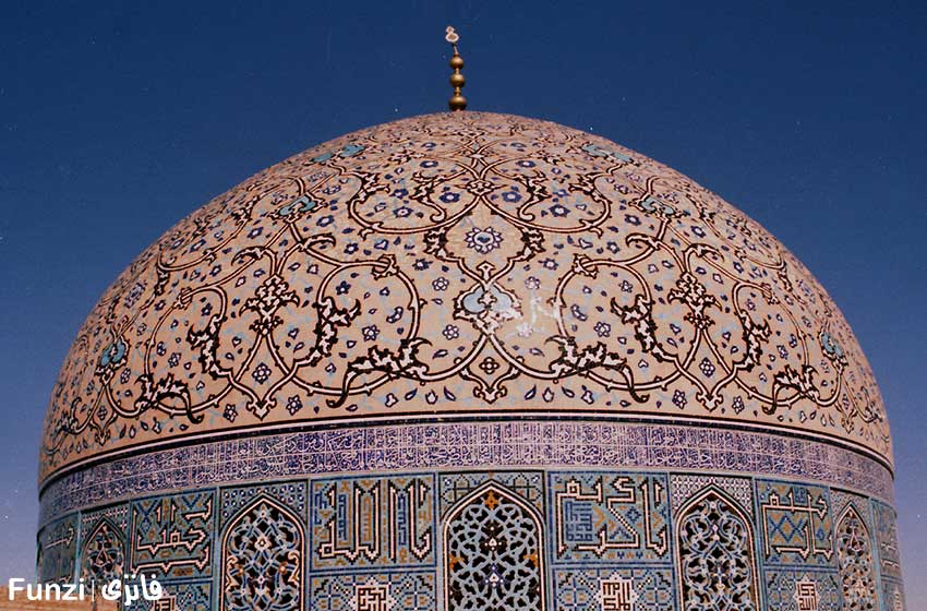 طرح گنبد مسجد شیخ لطف در اصفهان