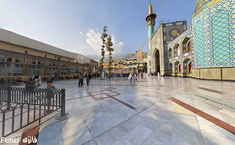 نمای داخلی صحن امامزاده صالح
