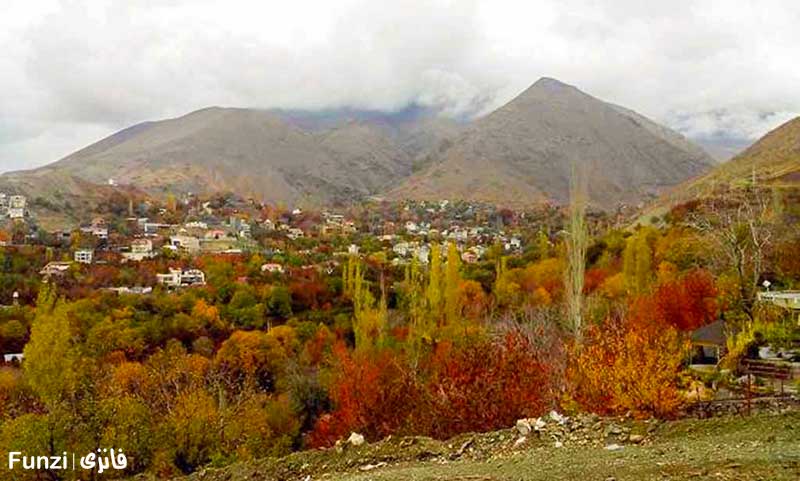 روستای افجه در نزدیک تنهران