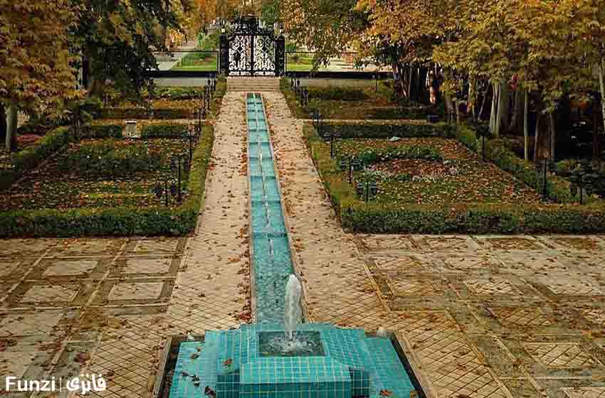 عکاسی در باغ نگارستان تهران در پاییز