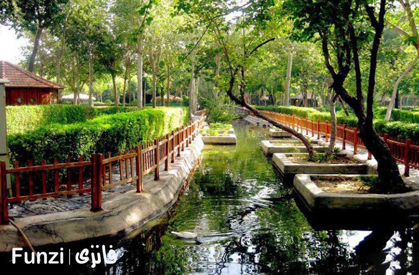 نقشه پارک جنگلی ناژوان اصفهان فانزی 